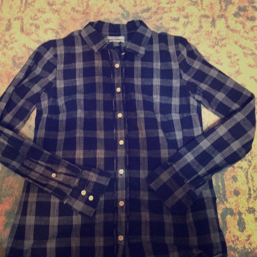 Navy J Crew Button Down